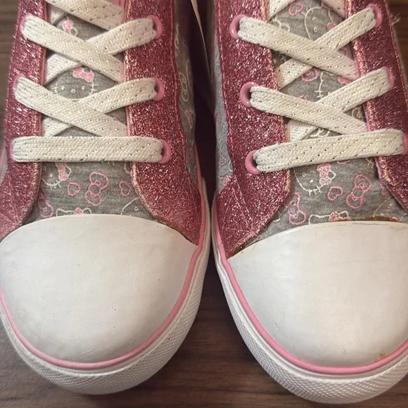 Hello Kitty Pink and Gray Women's Sneakers - Picture 3 of 9